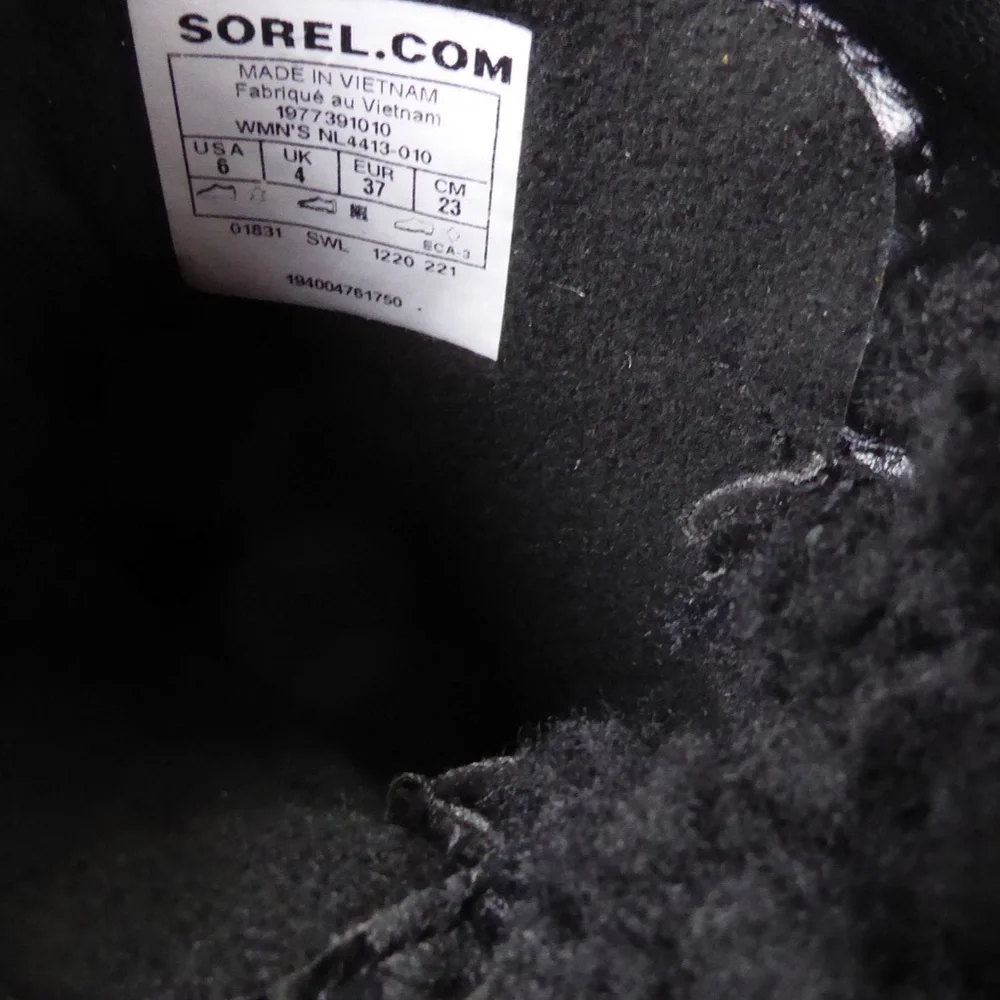 Sorel Waterproof Leather & Textile Mixed Media Womens Lennox Boots NWT Shearling - Picture 9 of 14